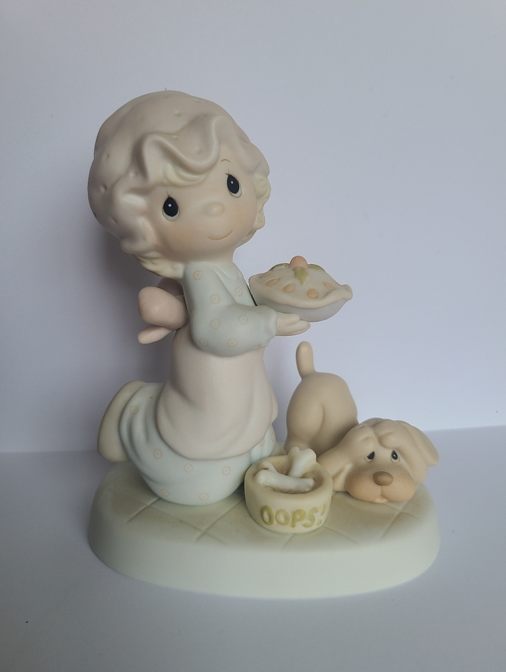 Vintage Precious Moments Baker Christmas Collectible Porcelain Figurine